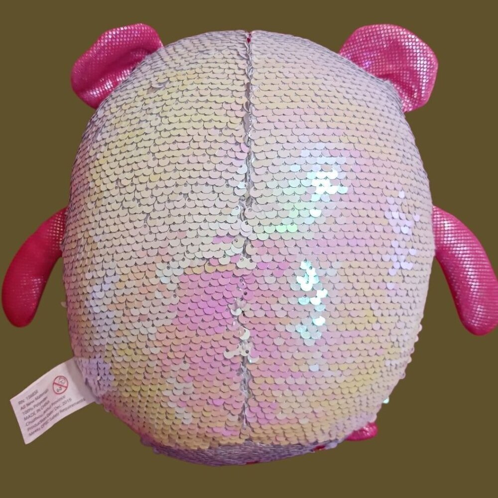 In Motion Design Reversible Sequin Plush Toy With Pink Sparkly Arms & Legs Rainb - Picture 2 of 10